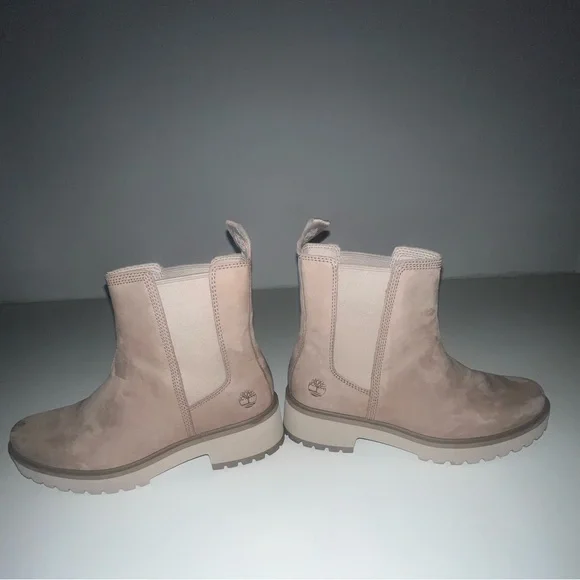 Timberland Women's Carnaby Cool Mid Chelsea Boot Taupe Gray Size 8 - Picture 4 of 5